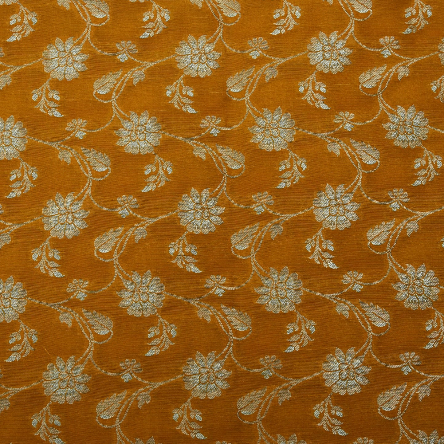 Mustard Color Kadwa Brocade Fabric