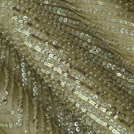 Imported Net Sequins Embroidery Fabric