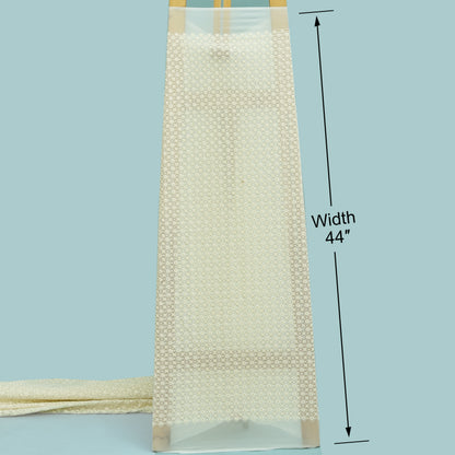 Dyeable Georgette Embroidery Fabric