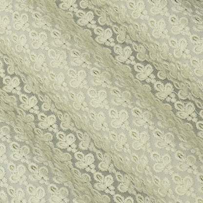 Dyeable Georgette Embroidery Fabric