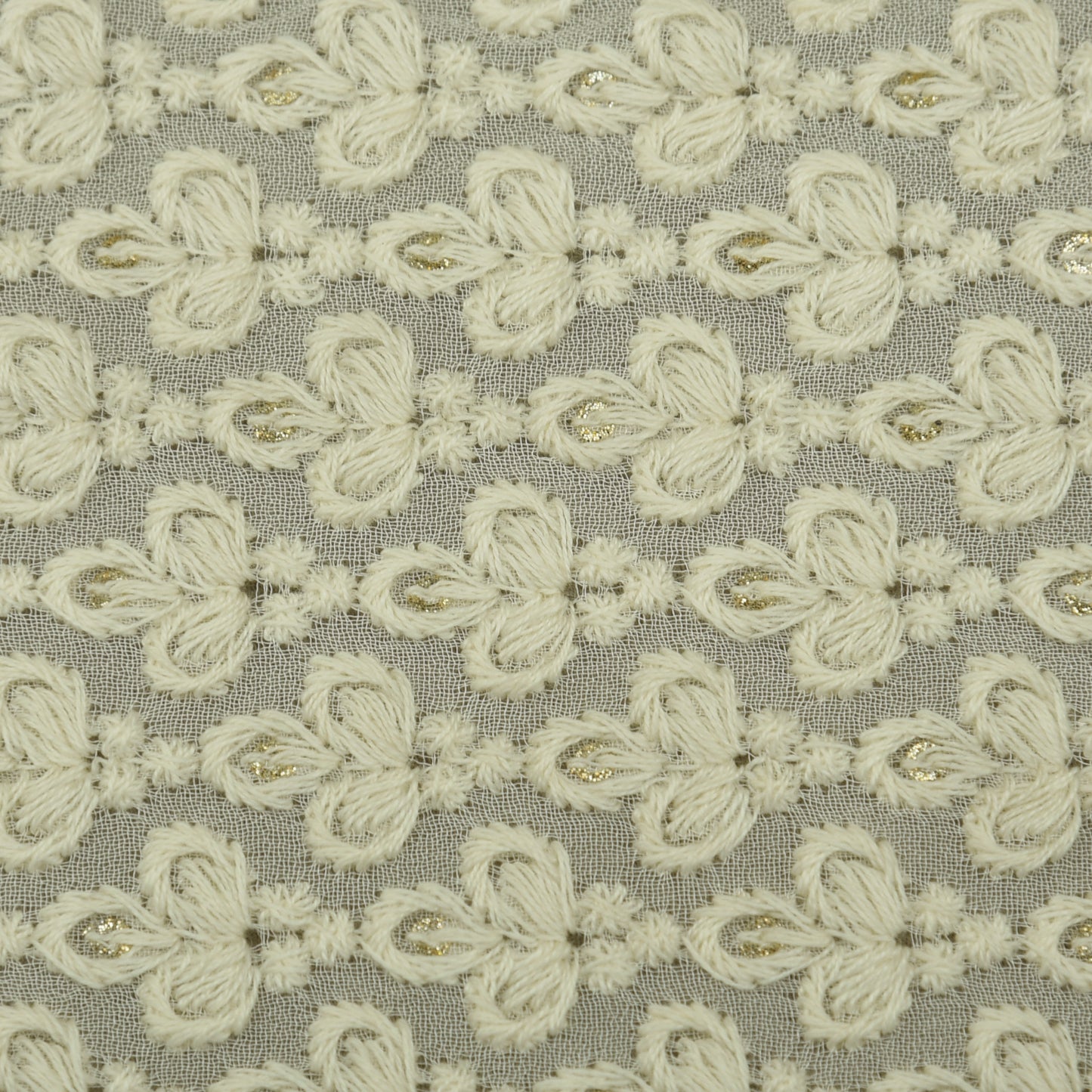 Dyeable Georgette Embroidery Fabric