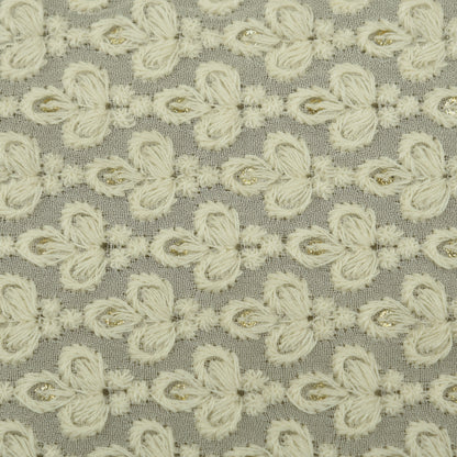 Dyeable Georgette Embroidery Fabric