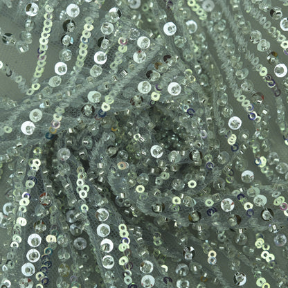 Imported Net Sequins Embroidery Fabric