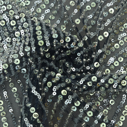 Imported Net Sequins Embroidery Fabric