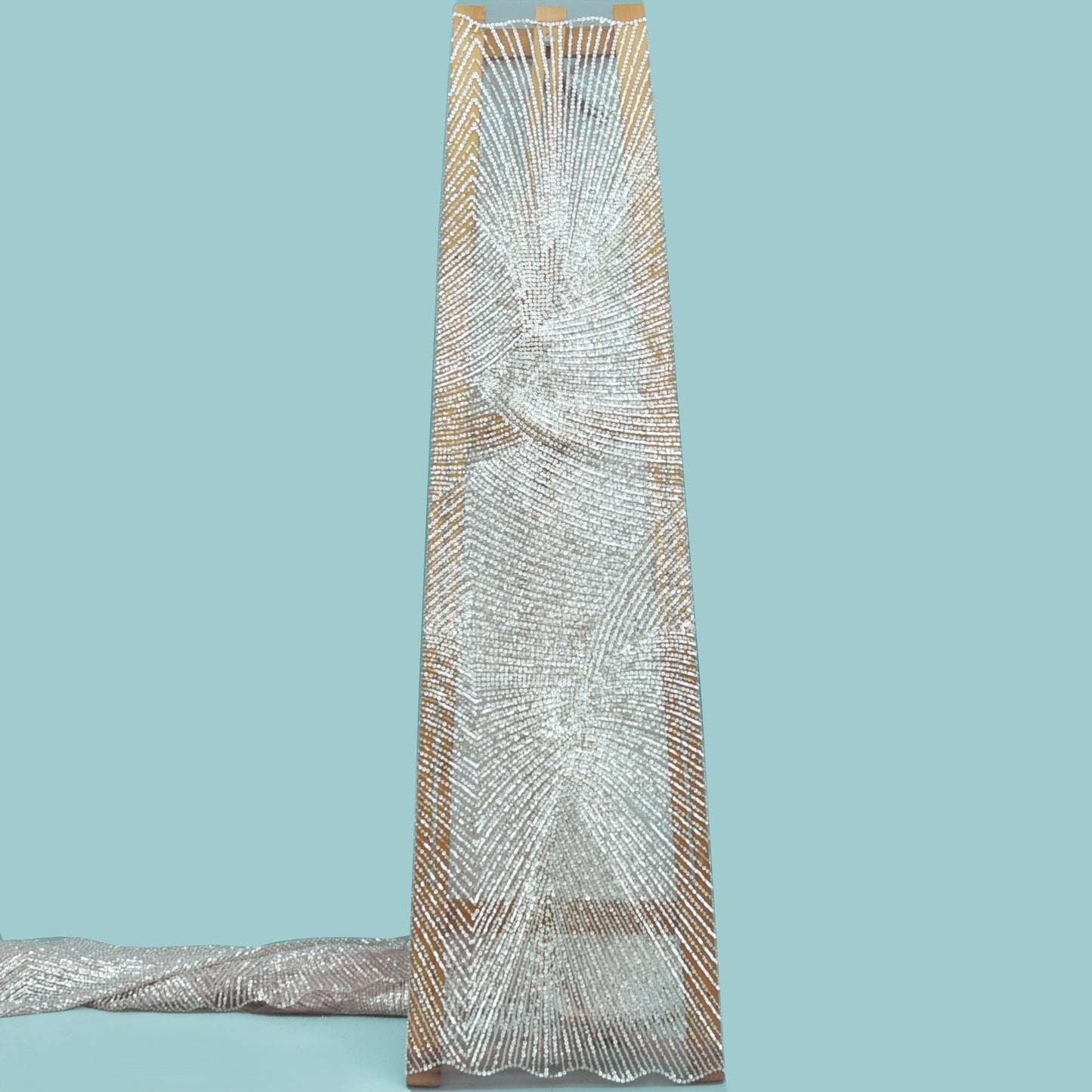 Imported Net Sequins Embroidery Fabric