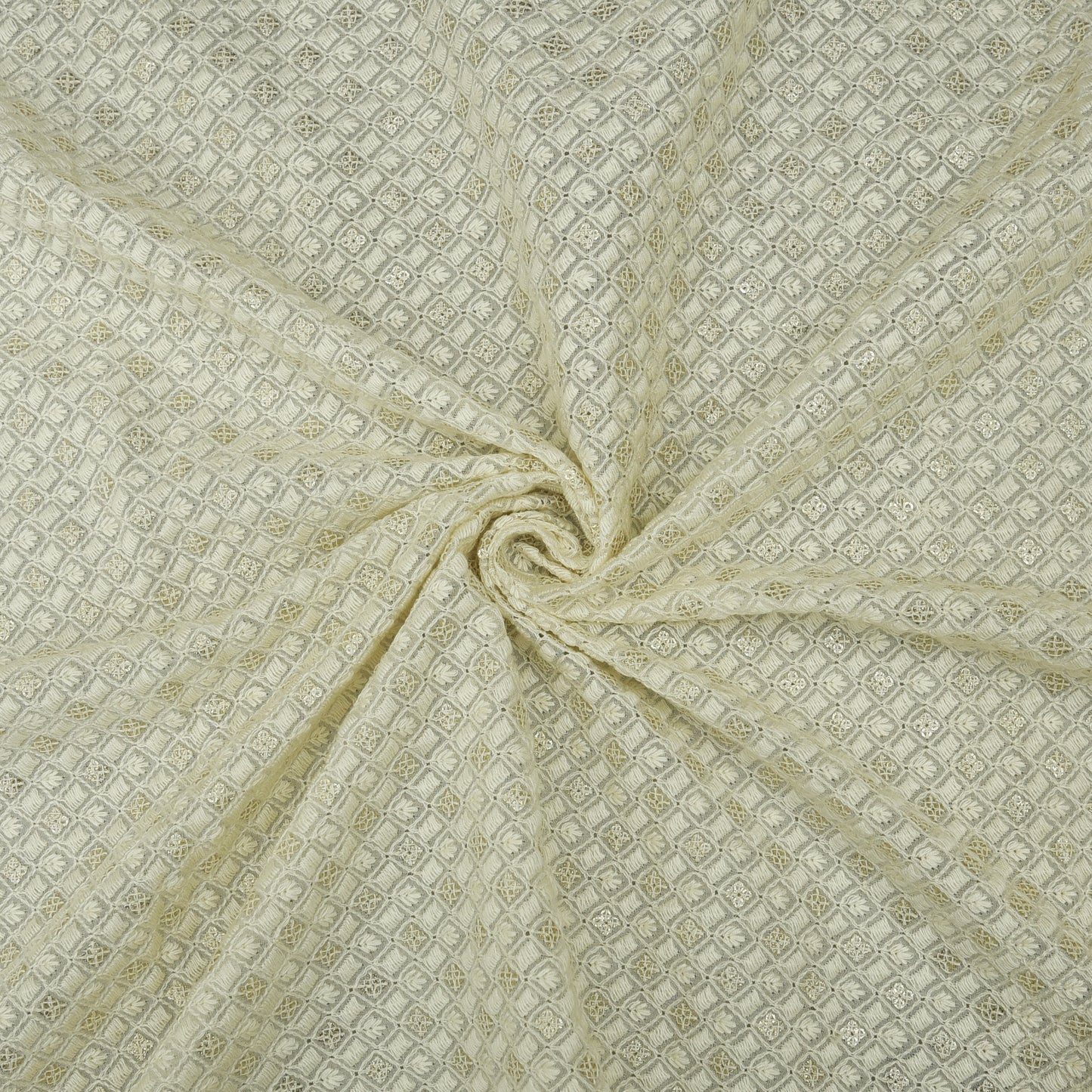 Dyeable Georgette Embroidery Fabric