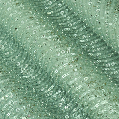 Imported Net Sequins Embroidery Fabric