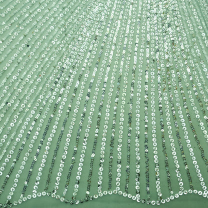 Imported Net Sequins Embroidery Fabric