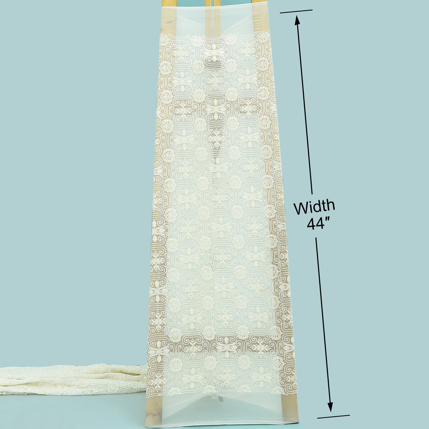 Dyeable Georgette Embroidery Fabric