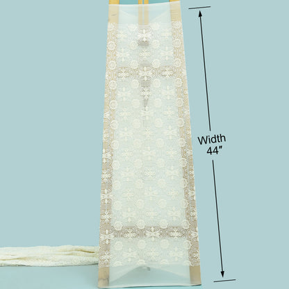 Dyeable Georgette Embroidery Fabric