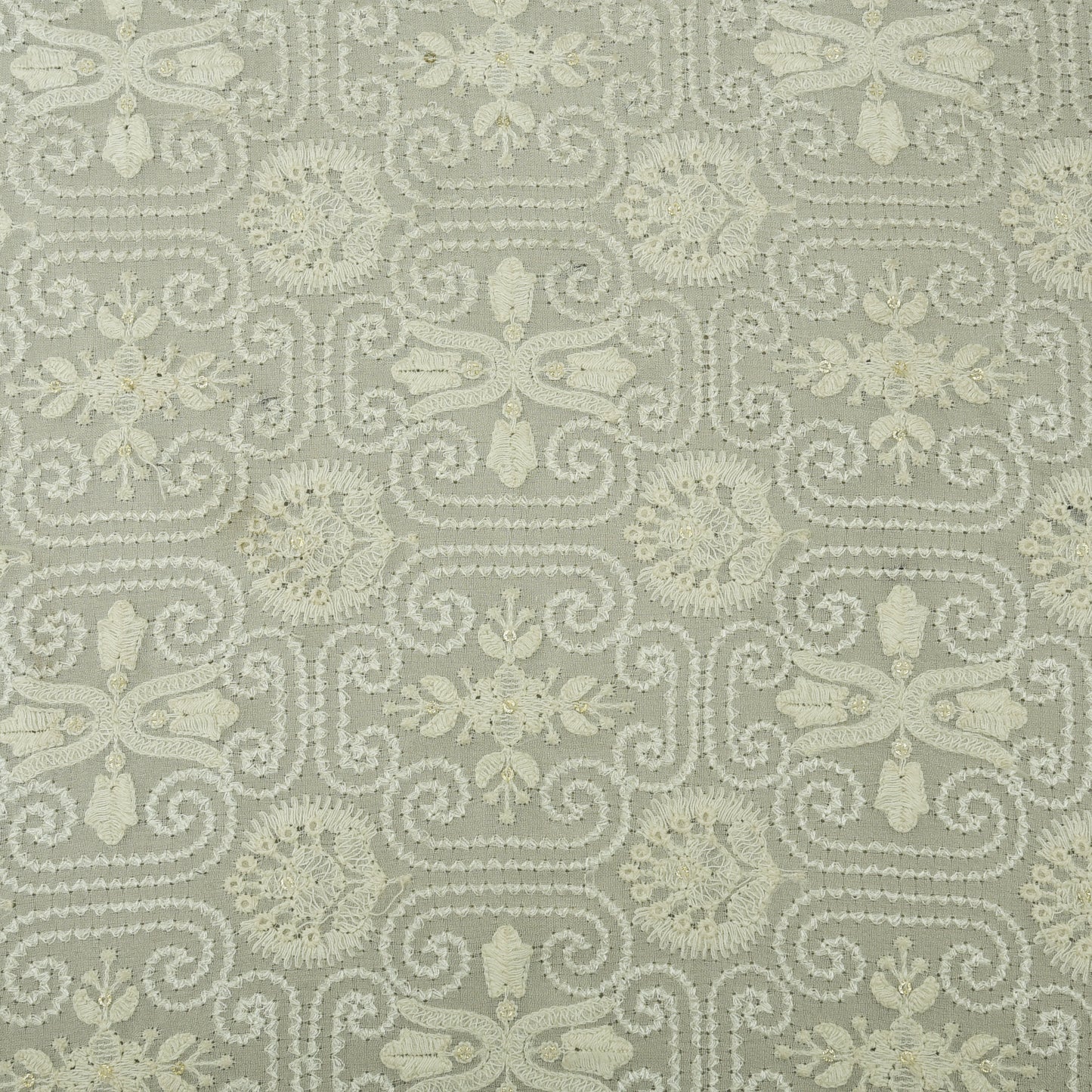 Dyeable Georgette Embroidery Fabric