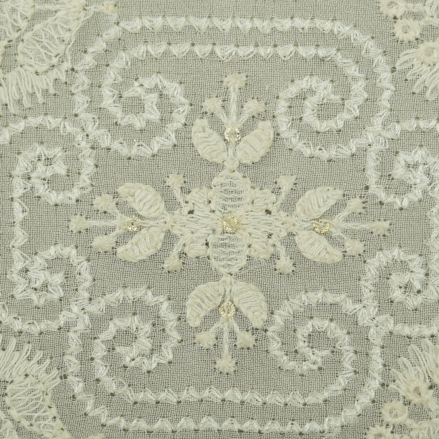 Dyeable Georgette Embroidery Fabric