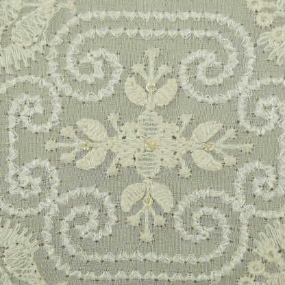 Dyeable Georgette Embroidery Fabric