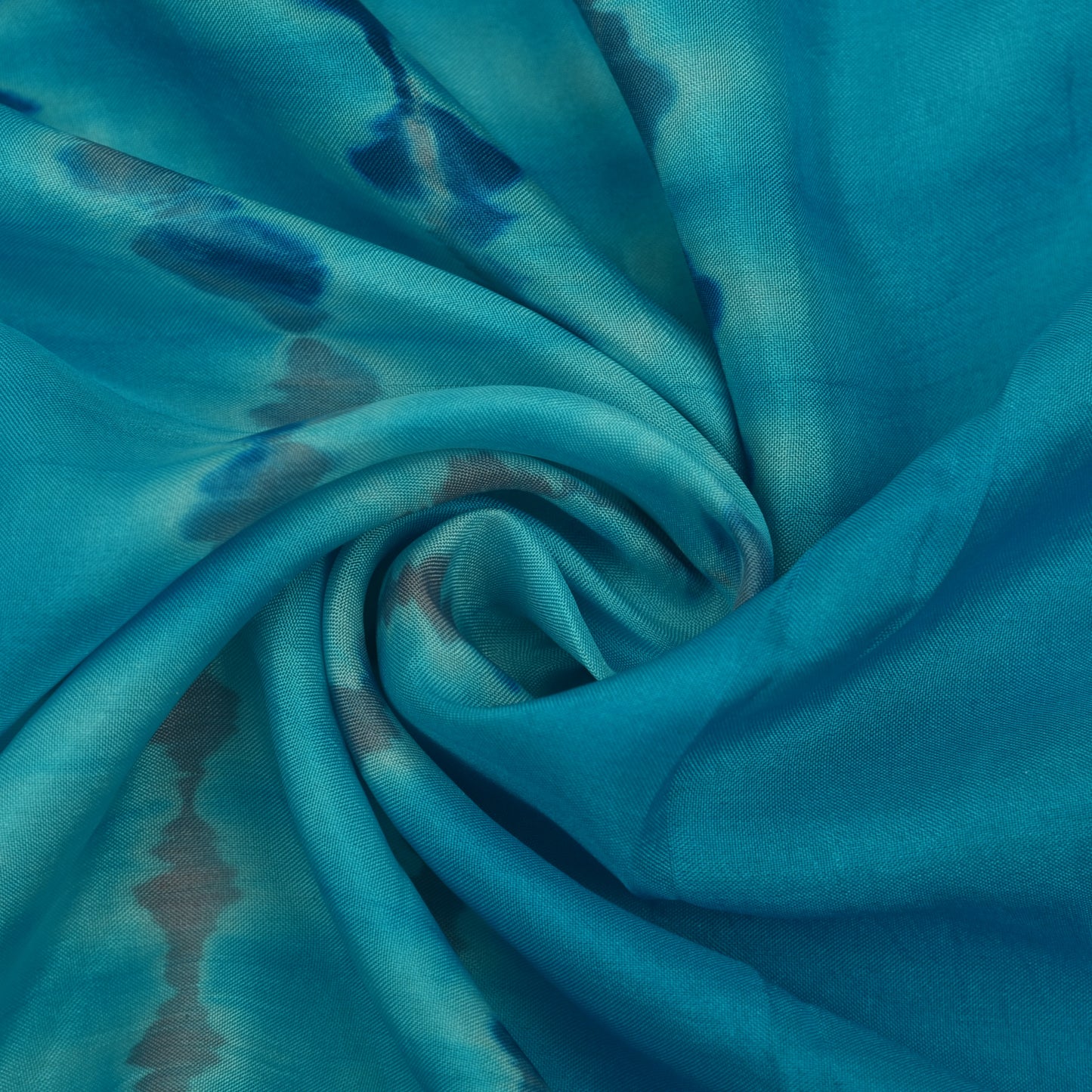 Firozi Color Silk Shibori Fabric