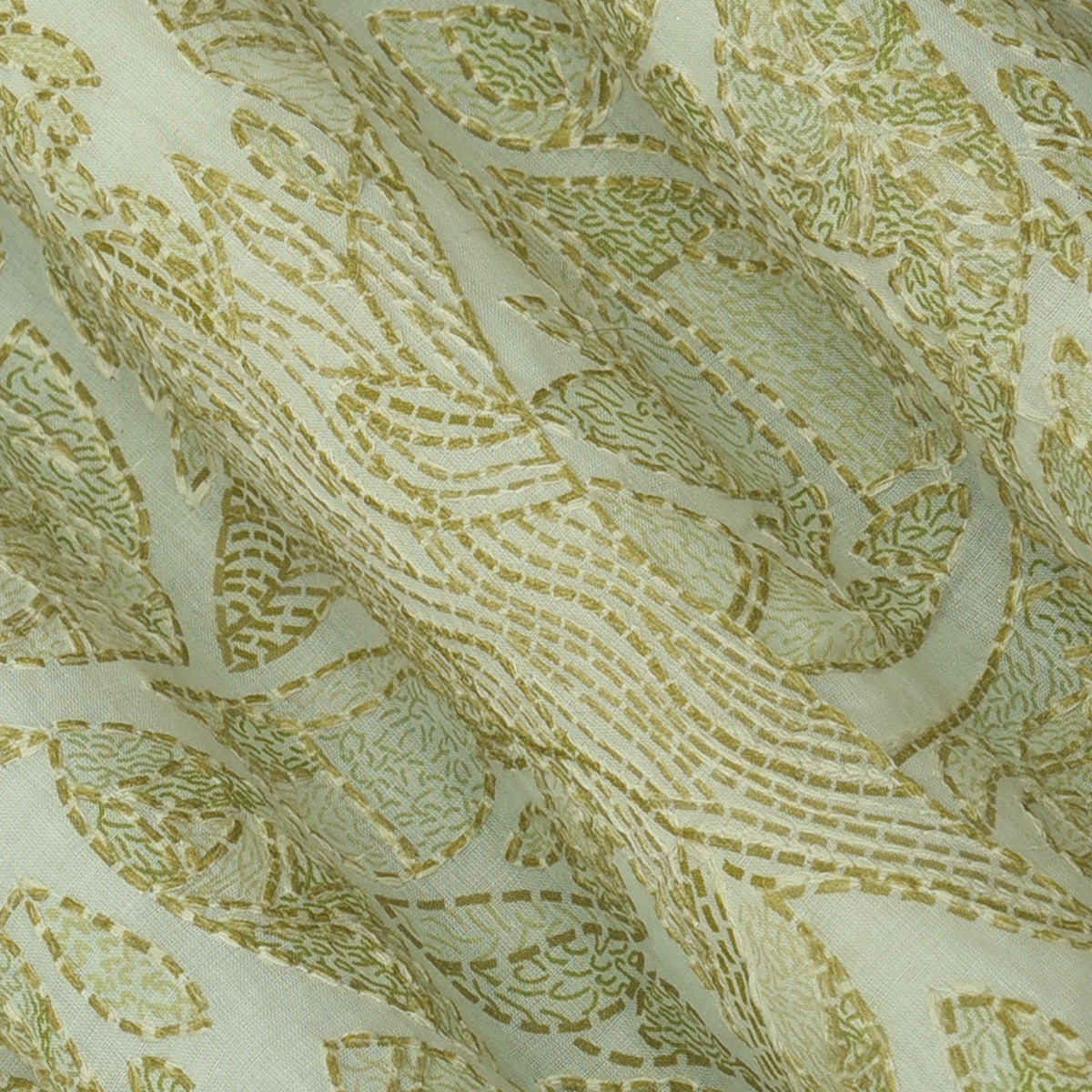 Cotton Position Print Embroidery Fabric