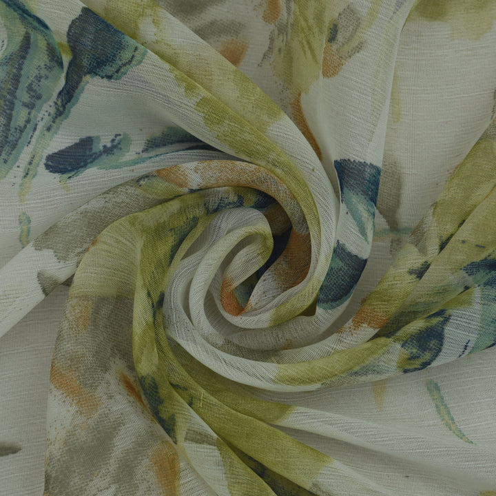 Multicolor Chiffon Print Fabric (Cut Pieces 5Mtr)