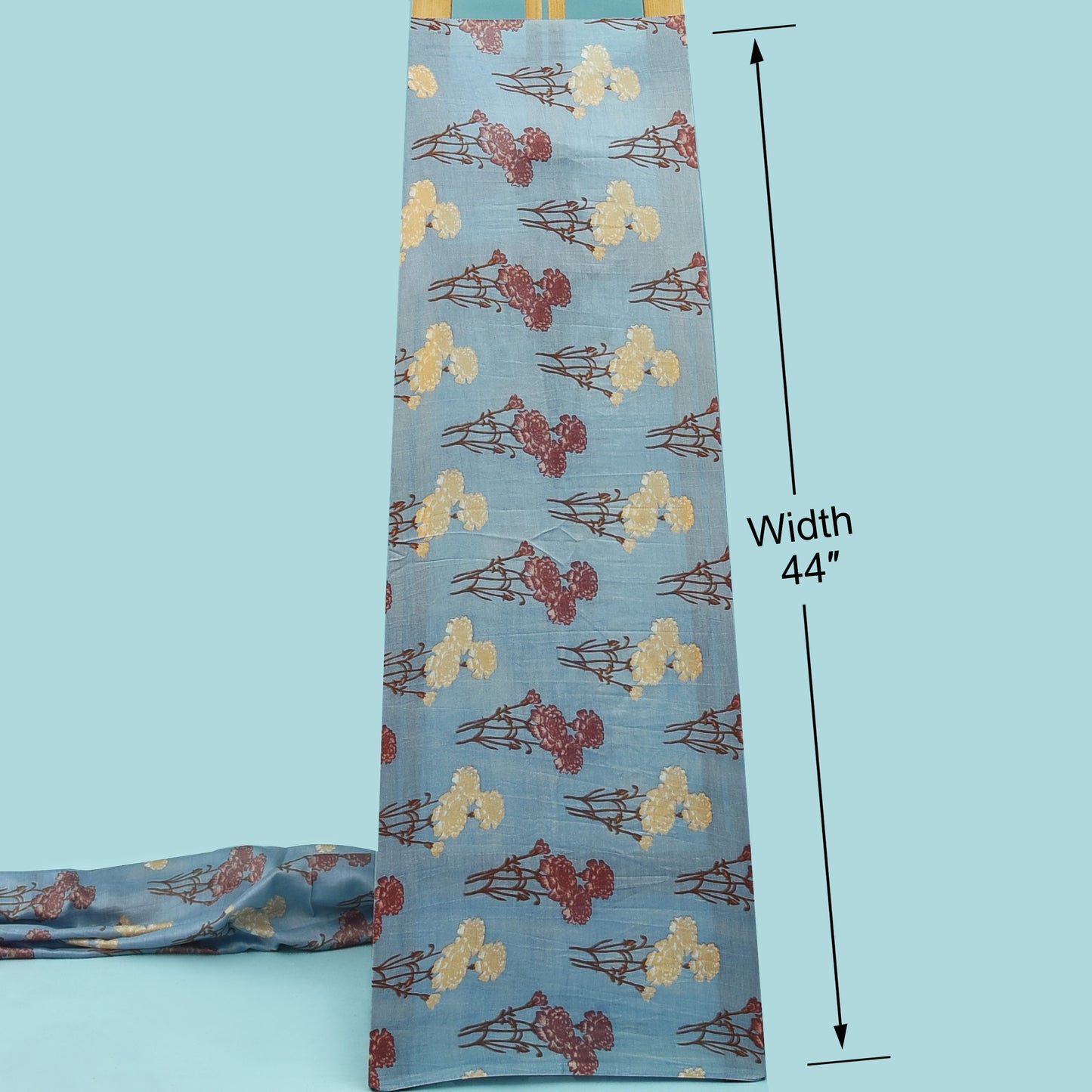 Floral Chanderi Print Fabric