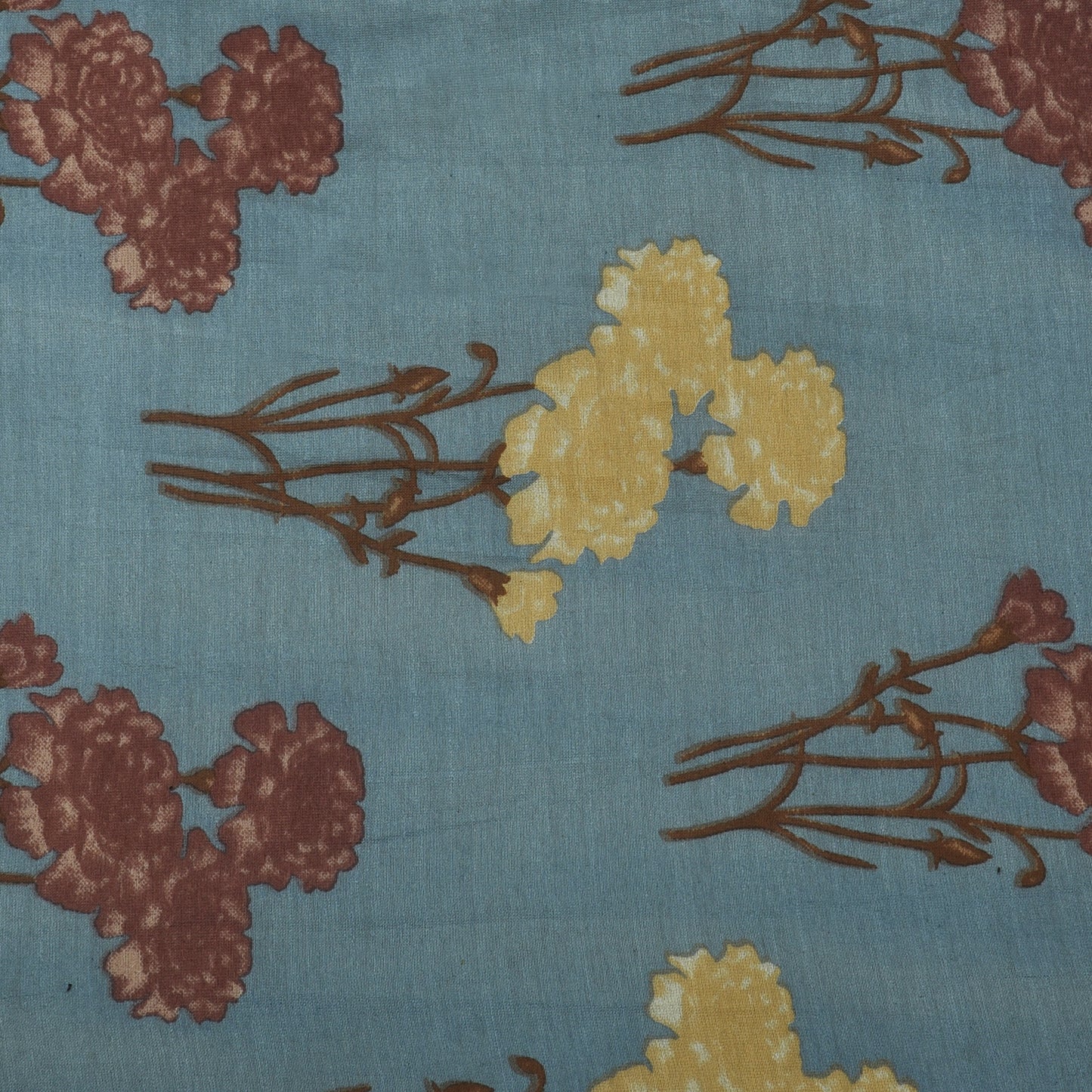 Floral Chanderi Print Fabric