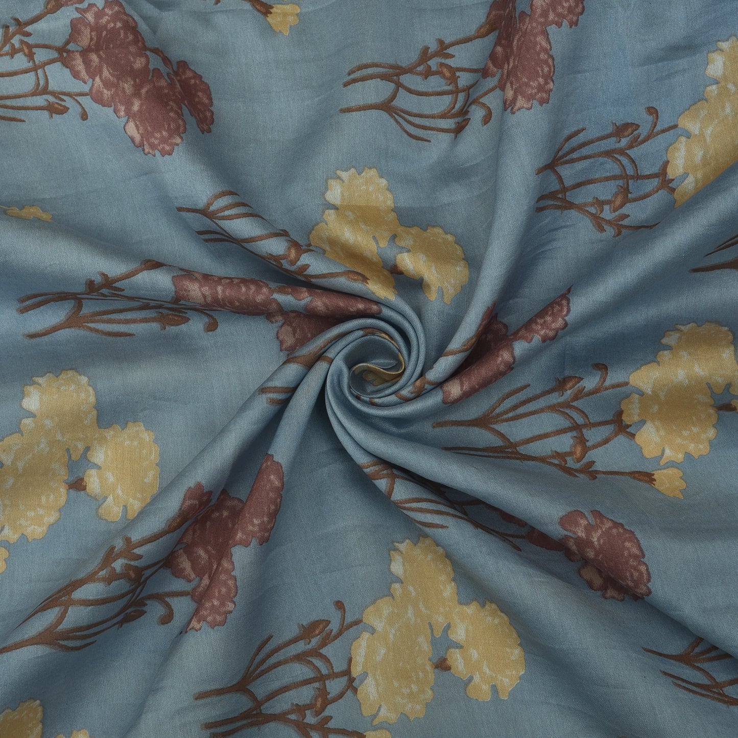 Floral Chanderi Print Fabric
