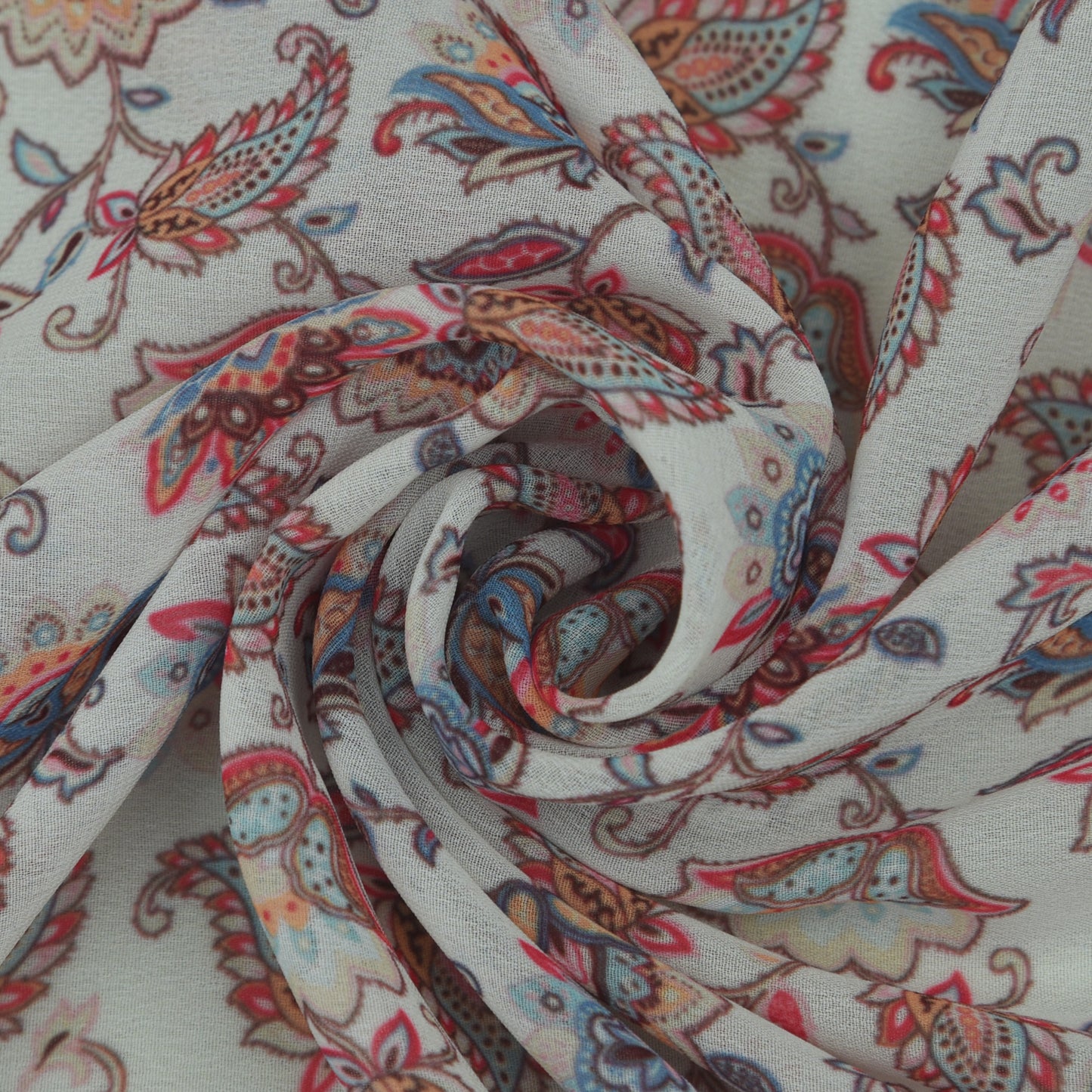 Multicolor Georgette Print Fabric