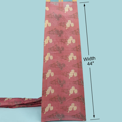 Floral Chanderi Print Fabric