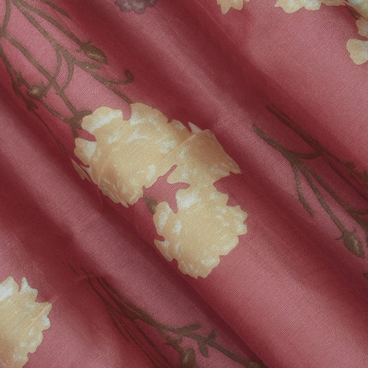Floral Chanderi Print Fabric