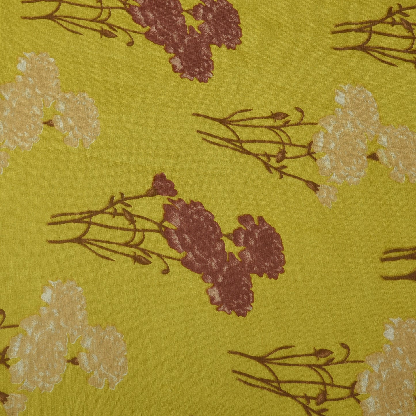 Floral Chanderi Print Fabric