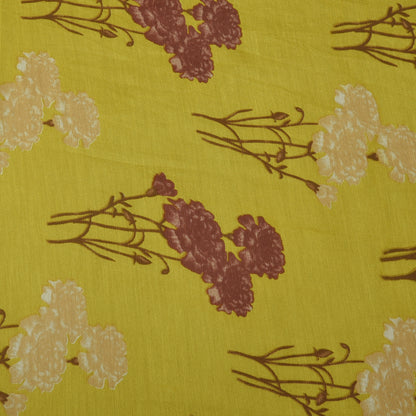 Floral Chanderi Print Fabric