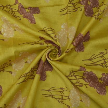 Floral Chanderi Print Fabric