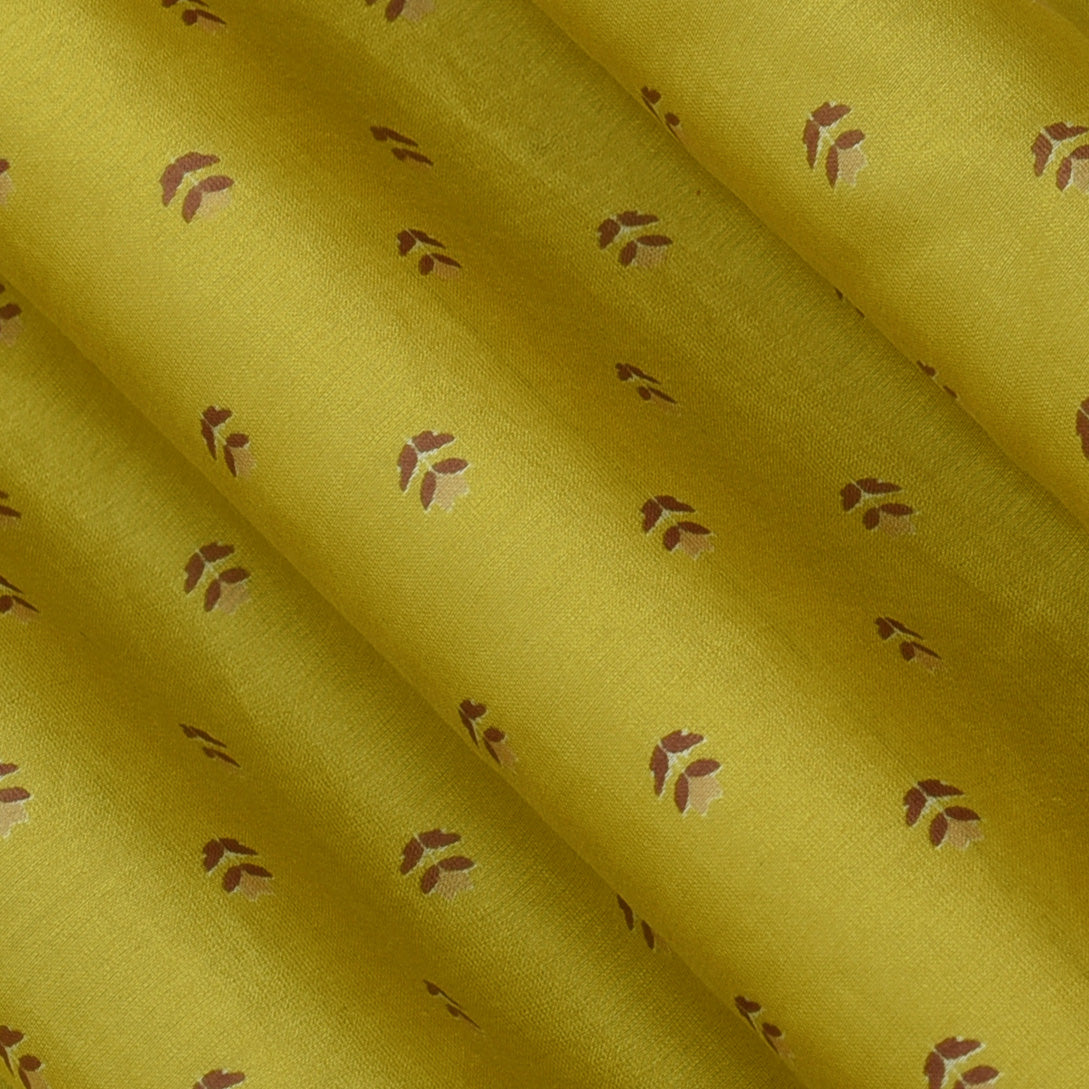 Floral Chanderi Print Fabric
