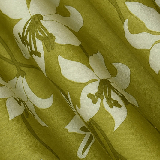Floral Chanderi Print Fabric