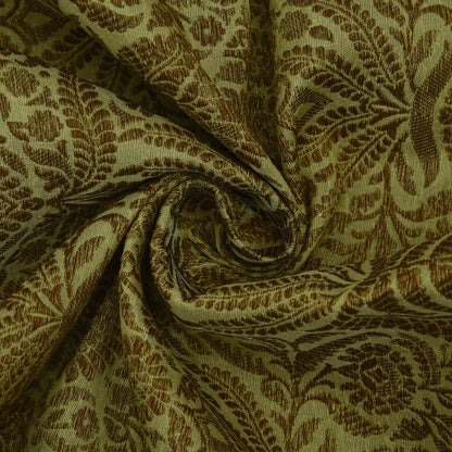 Pista Green Color Pure Brocade Fabric