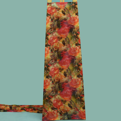 Multicolor Georgette Print Fabric