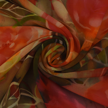 Multicolor Georgette Print Fabric