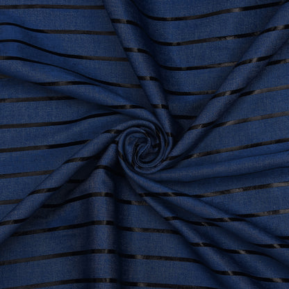 Colored Denim  Foil Fabric