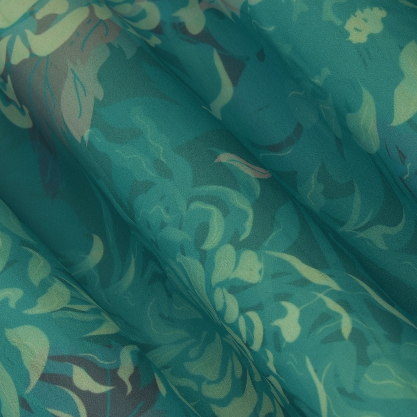 Multicolor Georgette Print Fabric