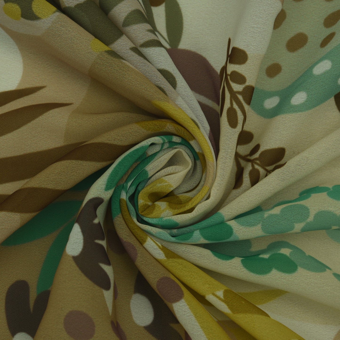 Multicolor Georgette Print Fabric