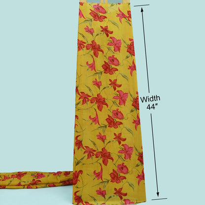 Floral Linen Print Fabric