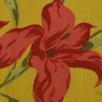 Floral Linen Print Fabric