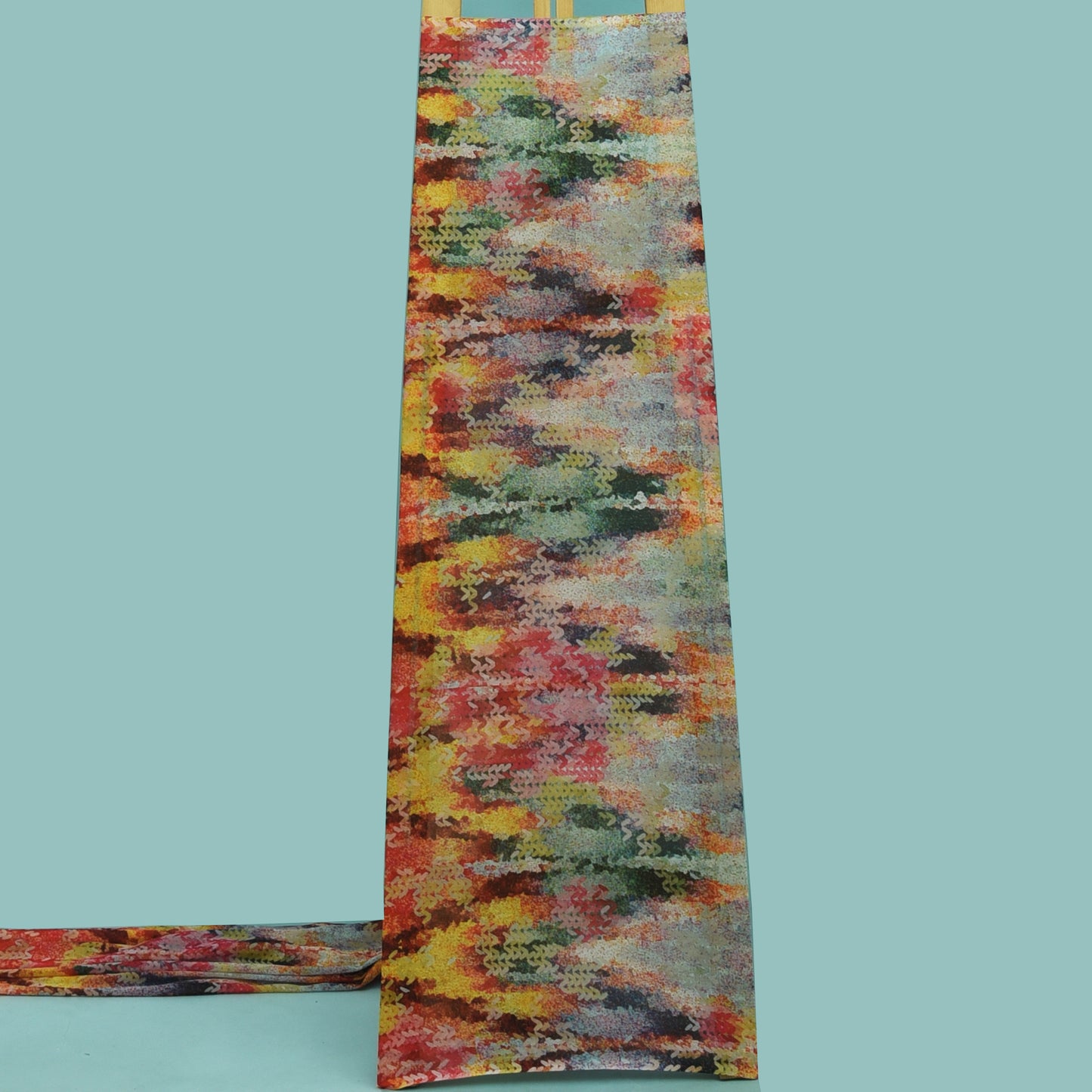 Multicolor Georgette Print Fabric