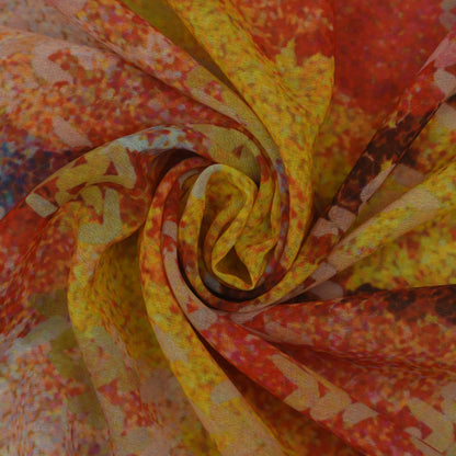 Multicolor Georgette Print Fabric