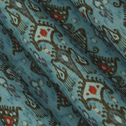 Multicolor Georgette Print Fabric