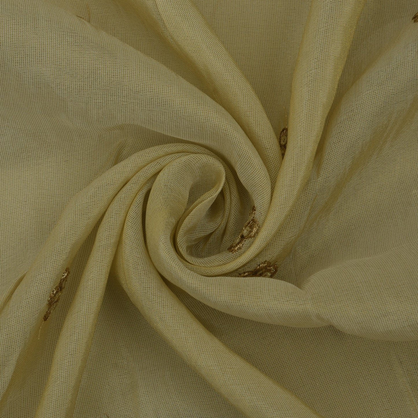 Beige Color Tissue Embroidery Fabric