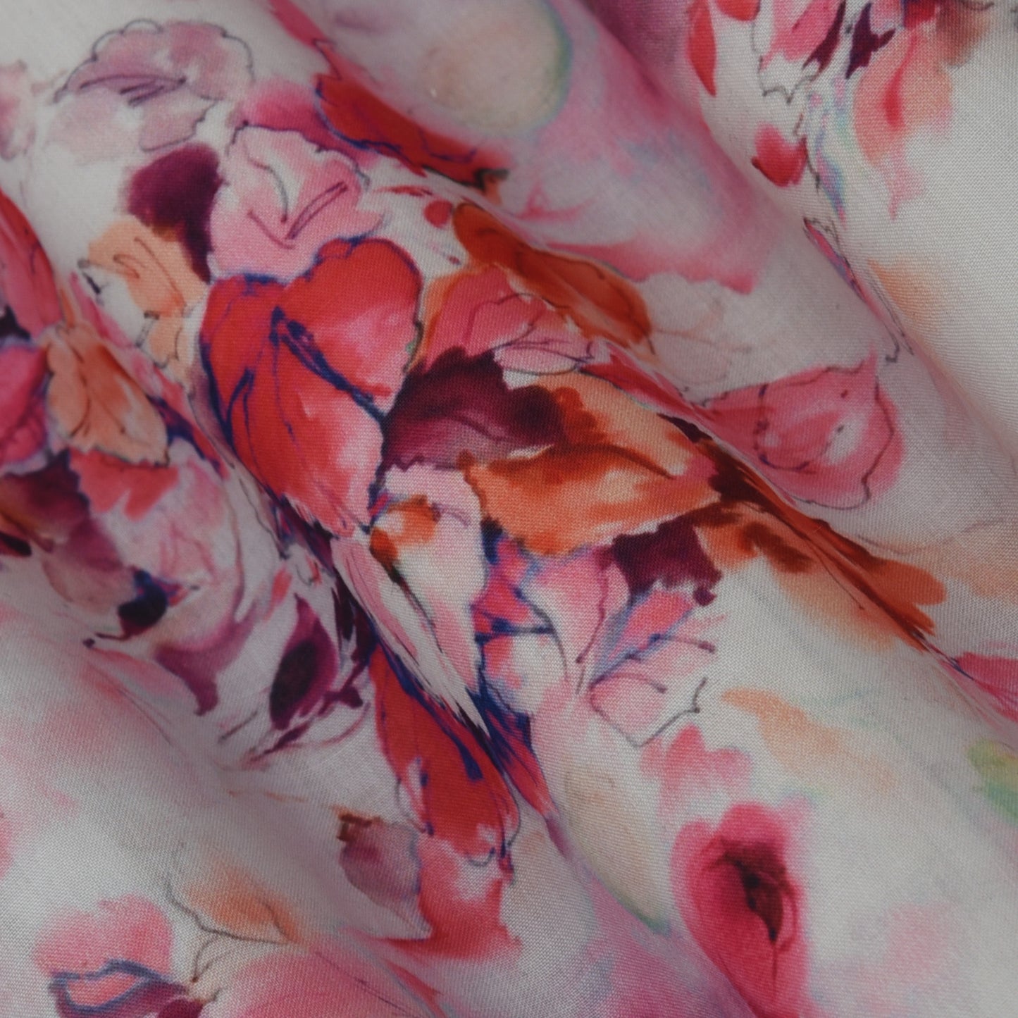 Multicolor Cotton Digital Print Fabric