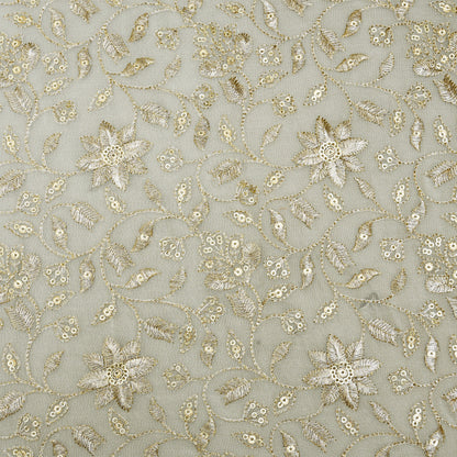Dyeable Georgette Embroidery Fabric