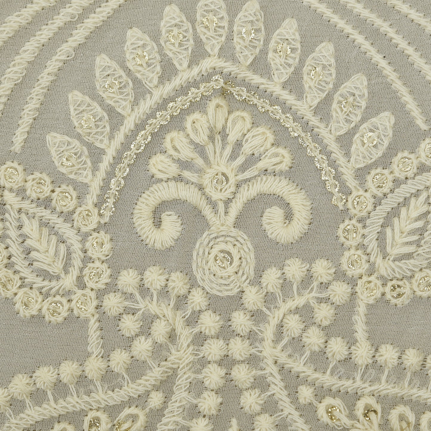 Dyeable Georgette Embroidery Fabric
