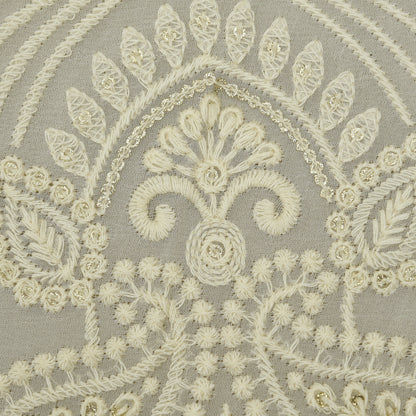 Dyeable Georgette Embroidery Fabric
