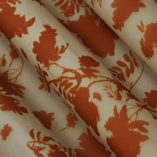 Multicolor Satin Organza Print Fabric