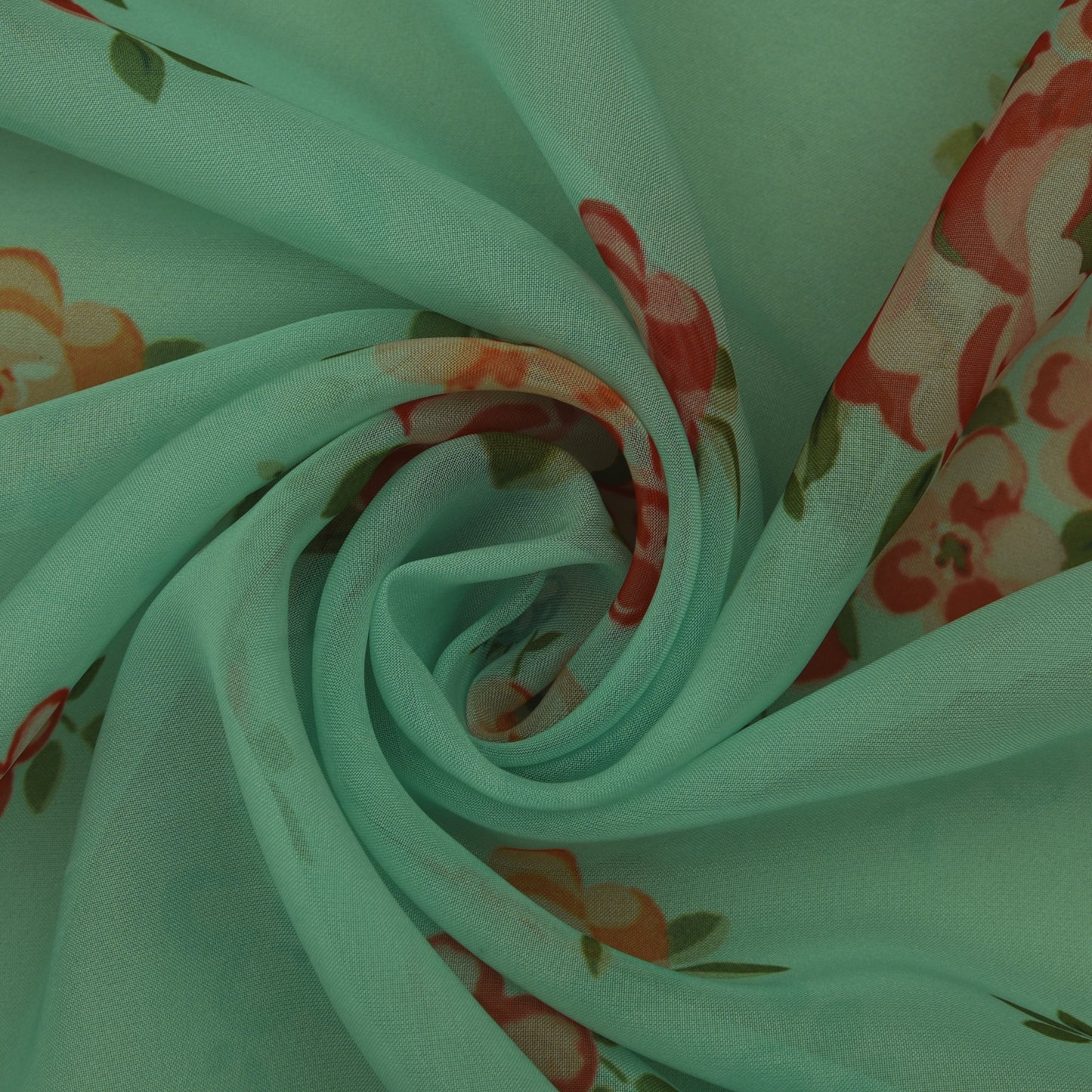 Multicolor Organza Print Fabric