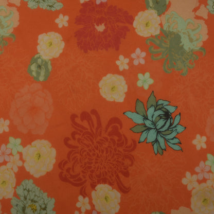 Multicolor Organza Print Fabric